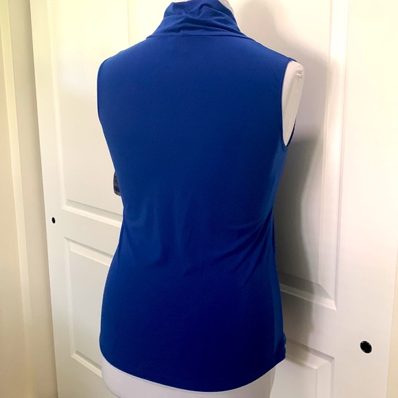 SLEEVELESS BLUE TOP - Picture 3 of 5